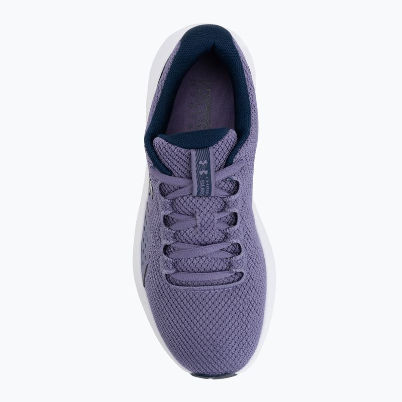 Încălțăminte de alergare pentru femei Under Armour Charged Surge 4 purple luxe/refresh mint 5
