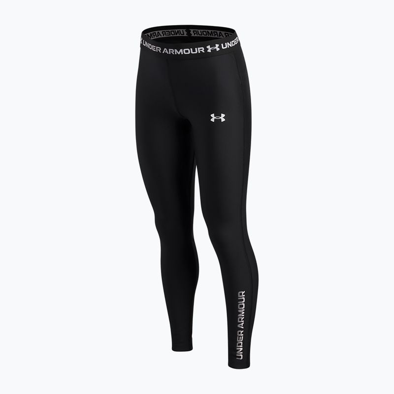 Colanți pentru copii Under Armour HeatGear Graphic Leggings black/white 3