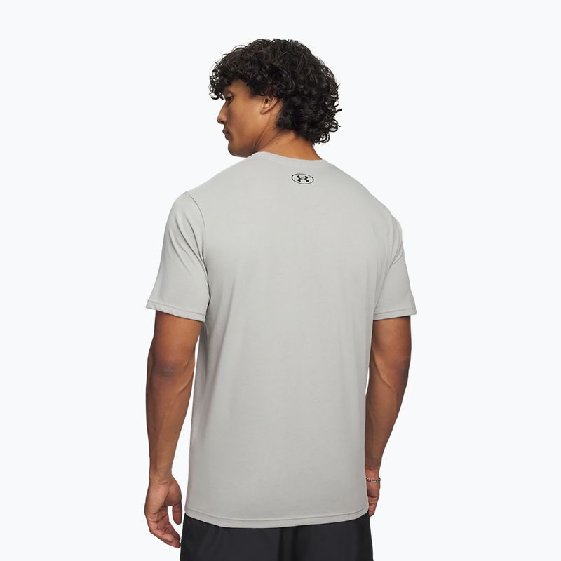 Tricou de antrenament pentru bărbați Under Armour ABC Camo Boxed Logo titanium/black 2