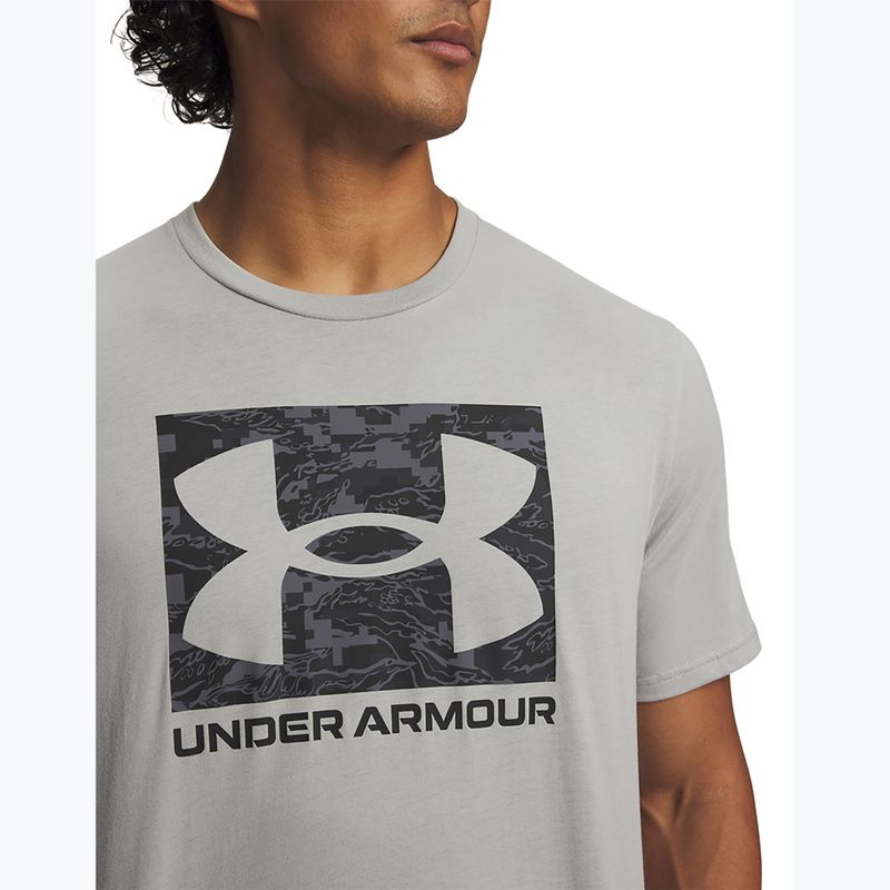 Tricou de antrenament pentru bărbați Under Armour ABC Camo Boxed Logo titanium/black 3