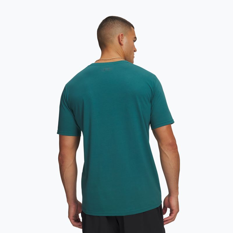 Tricou pentru bărbați Under Armour Sportstyle Left Chest rack green/arden green 2