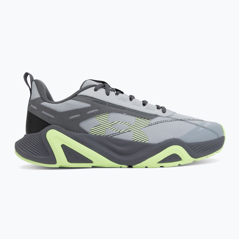 Încălțăminte de antrenament pentru bărbați Under Armour Charged Commit TR 5 mod gray/castlerock/lumos lime 2