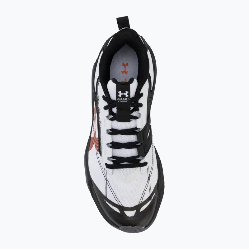 Încălțăminte de antrenament pentru bărbați Under Armour Charged Commit TR 5 white/black/venom red 5