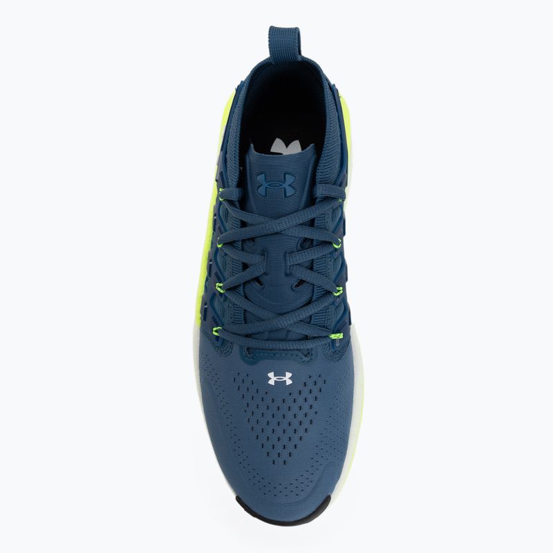 Încălțăminte de antrenament pentru bărbați Under Armour Phantom X ultimate wham blue/hyper green/white 5