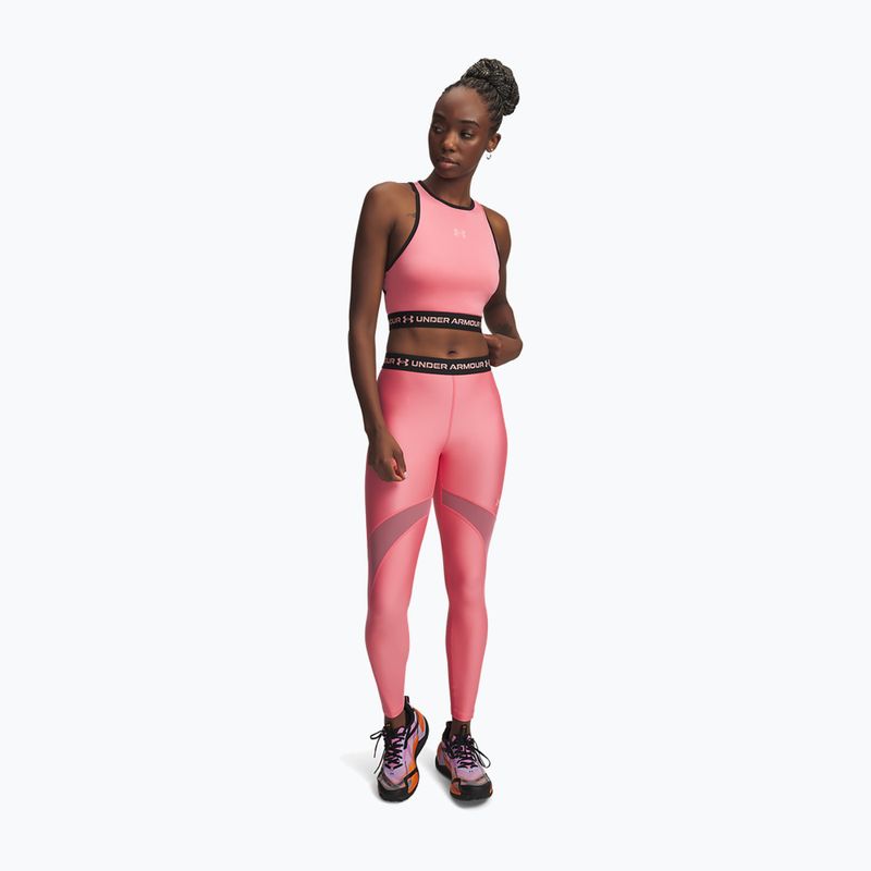 Colanți de antrenament pentru bărbați Under Armour HeatGear Mesh bittersweet pink/posh pink 2