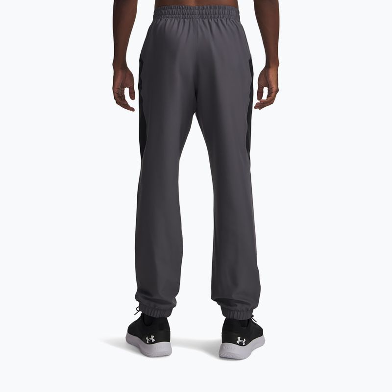 Pantaloni pentru bărbați Under Armour Tech Sport castlerock/black/lumos lime 3