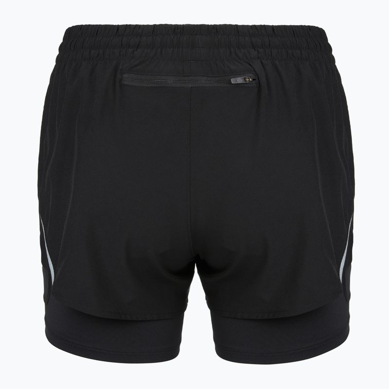 Pantaloni scurți de alergare pentru femei Under Armour Velociti Pro 4" 2N1 ultimate black/ultimate black/ultimate black 2
