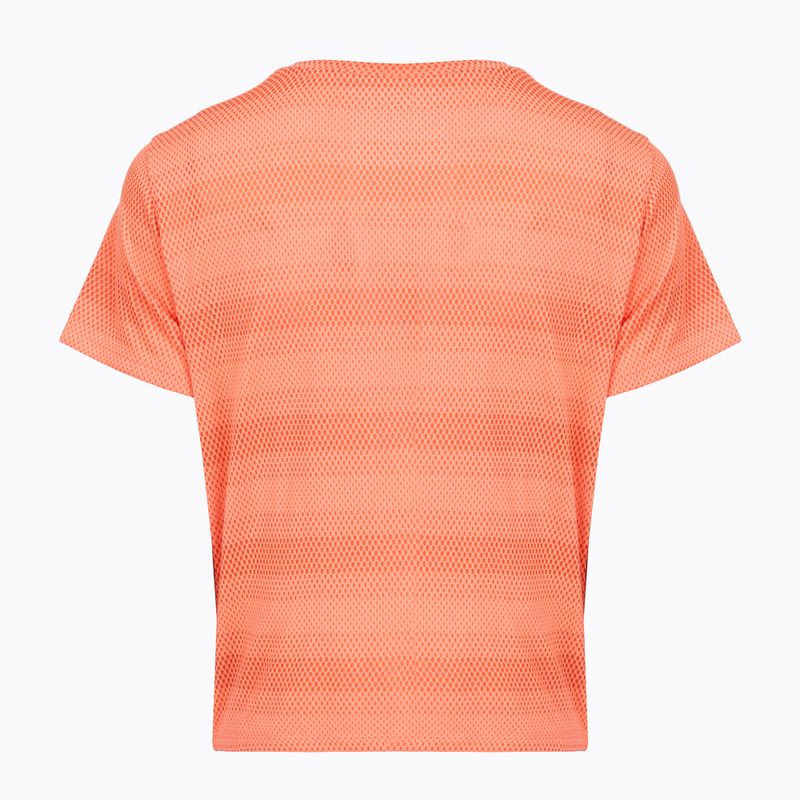 Tricou de alergare pentru femei Under Armour Velociti electric tangerine/black/green mode 2