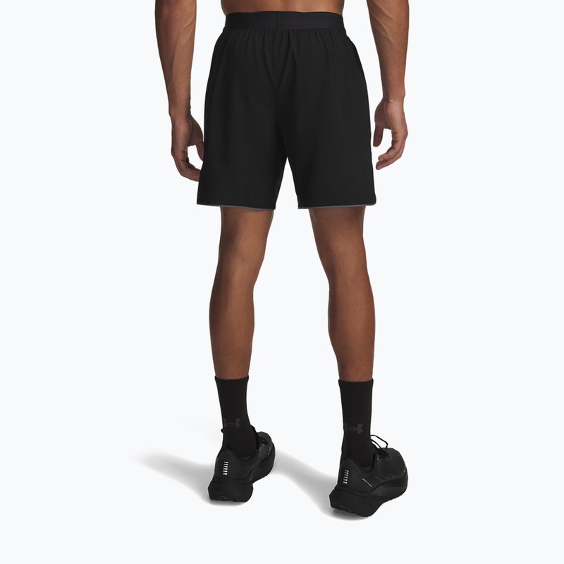 Pantaloni scurți de alergare pentru bărbați Under Armour Velociti Pro 2IN1 Shorts ultimate black/reflective 3
