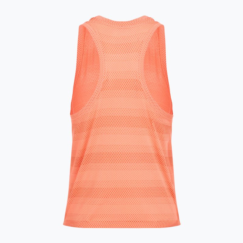 Tricou de alergare pentru femei Under Armour Velociti Singlet electric tangerine/black/green mode 2