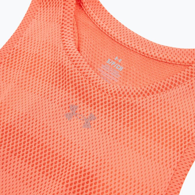 Tricou de alergare pentru femei Under Armour Velociti Singlet electric tangerine/black/green mode 3