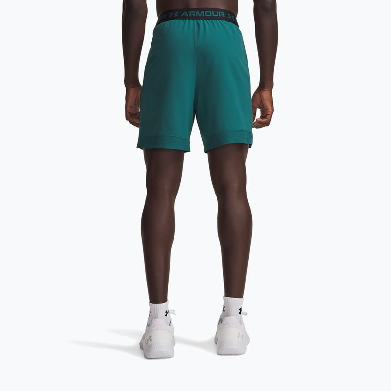 Pantaloni scurți de antrenament pentru bărbați Under Armour Ua Vanish Woven 6in rack green/ultimate black 3