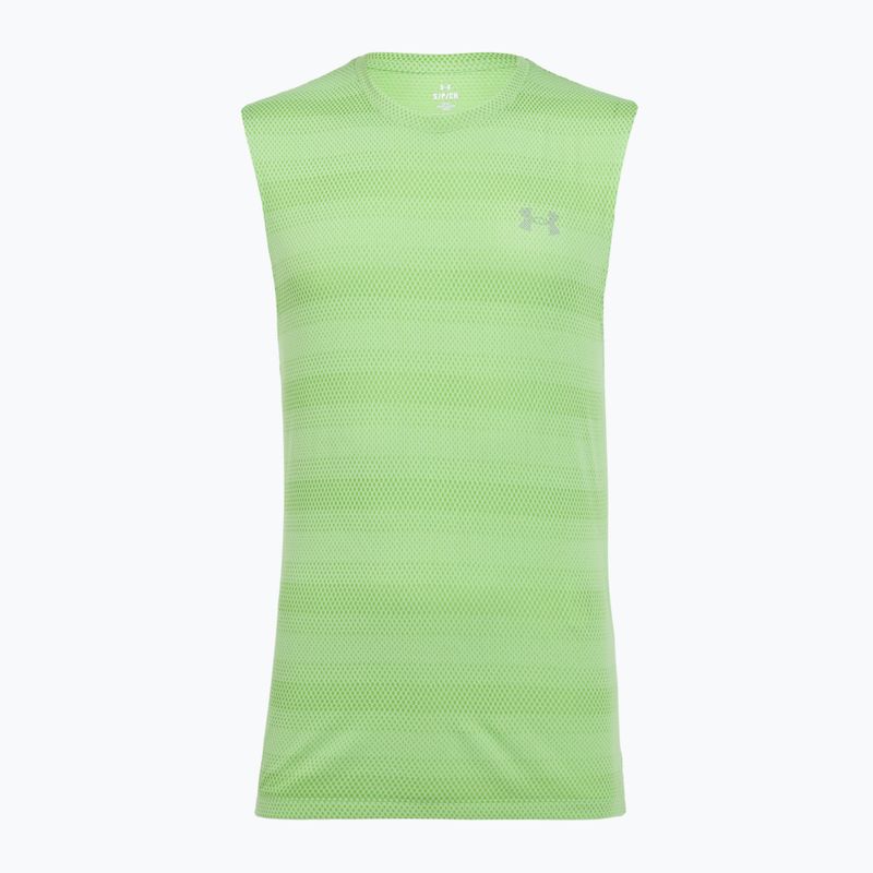Tricou de alergare pentru bărbați Under Armour Velociti Tank lumos lime/white