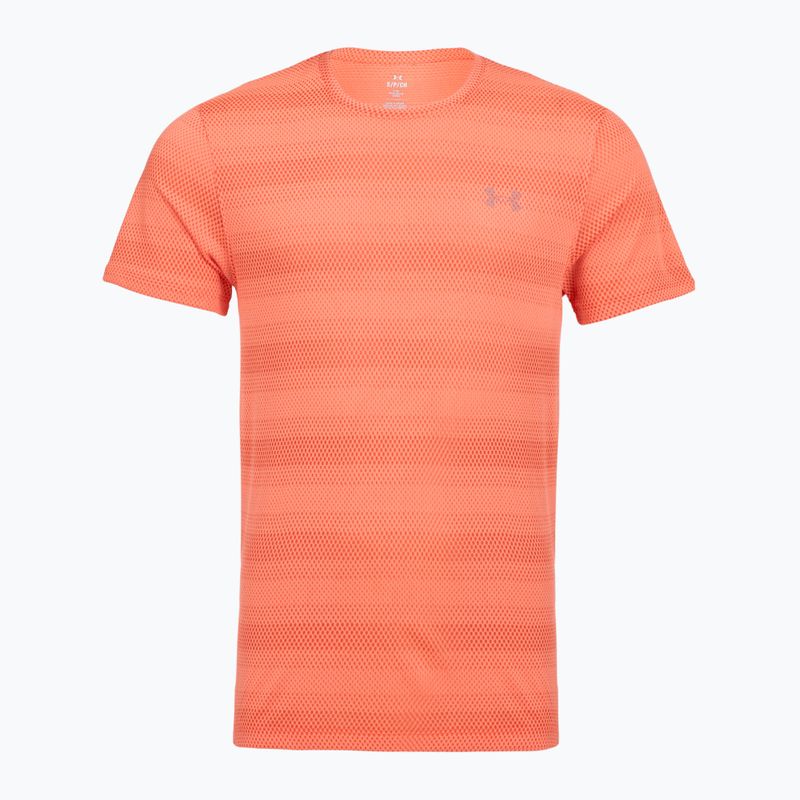 Tricou de alergare pentru bărbați Under Armour Velociti electric tangerine/black/green mode