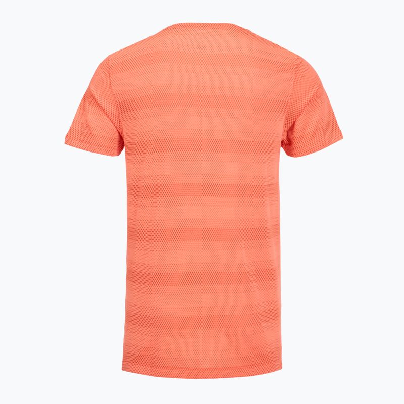 Tricou de alergare pentru bărbați Under Armour Velociti electric tangerine/black/green mode 2