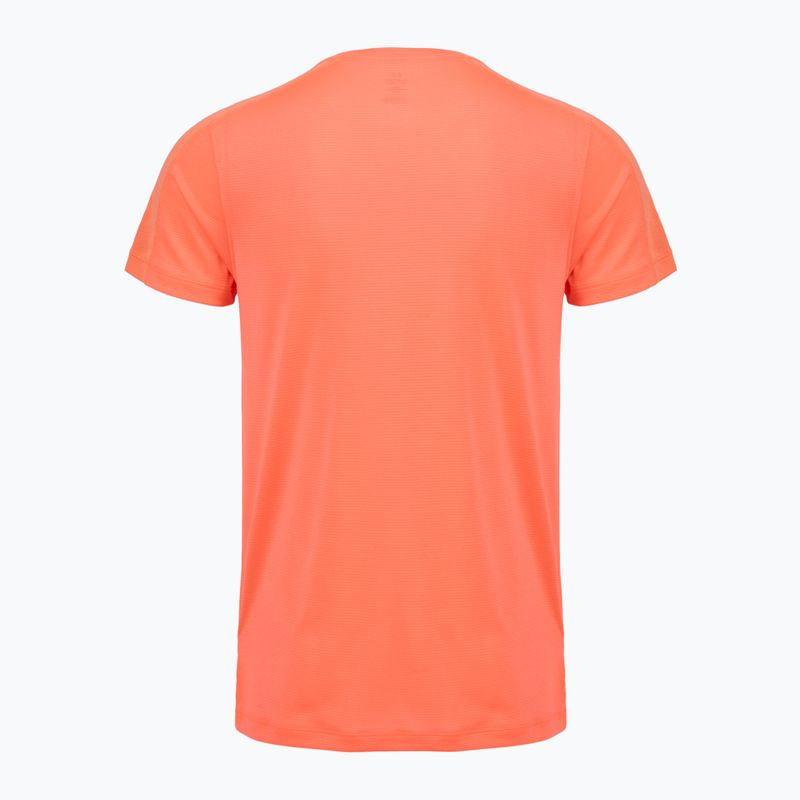 Tricou de alergare pentru bărbați Under Armour Velociti Reflect electric tangerine/black/green mode 2