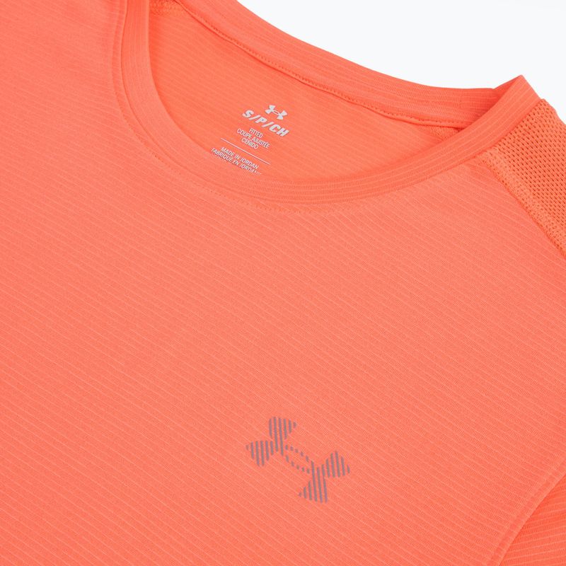 Tricou de alergare pentru bărbați Under Armour Velociti Reflect electric tangerine/black/green mode 3