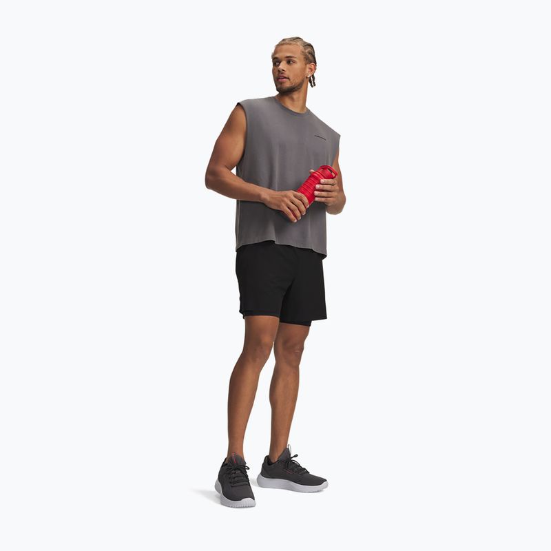 Pantaloni scurți de antrenament pentru bărbați Under Armour Vanish Elite 2IN1 Shorts ultimate black/ultimate black/ultimate black 2