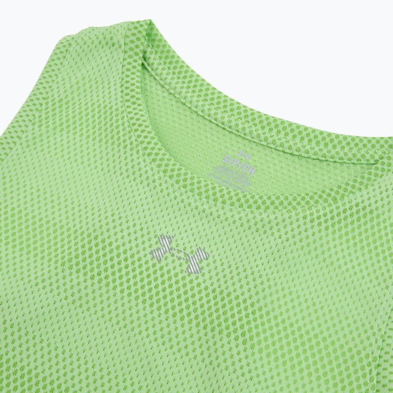 Tricou de alergare pentru femei Under Armour Velociti Singlet lumos lime/white 3