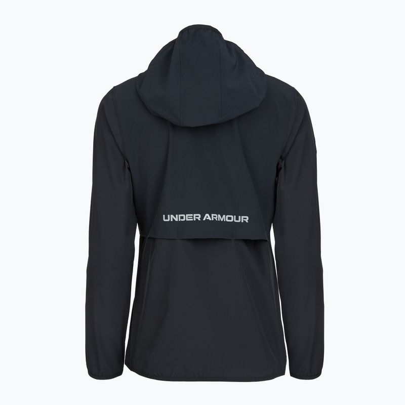 Geacă de alergare pentru femei Under Armour Velociti Pro Storm black/black/metallic silver 2