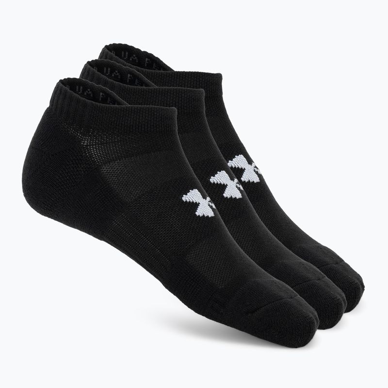 Șosete pentru bărbați Under Armour Performance Cotton NS 3 pairs ultimate black/ultimate black/white 4