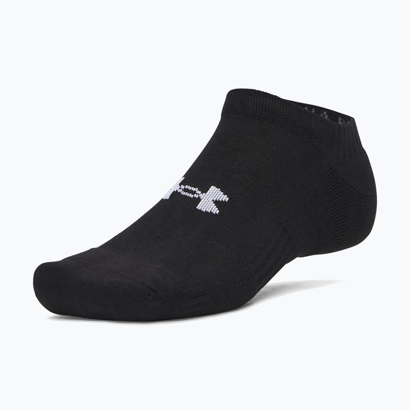 Șosete pentru bărbați Under Armour Performance Cotton NS 3 pairs ultimate black/ultimate black/white 2