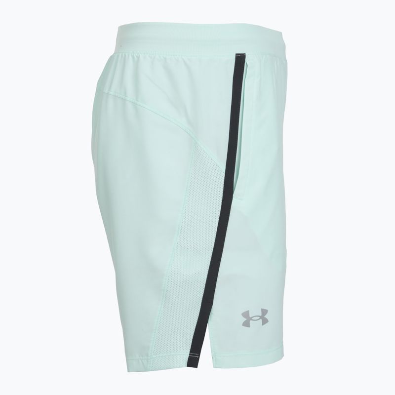 Pantaloni scurți de alergare pentru bărbați Under Armour Launch 7" refresh mint/castlerock 3