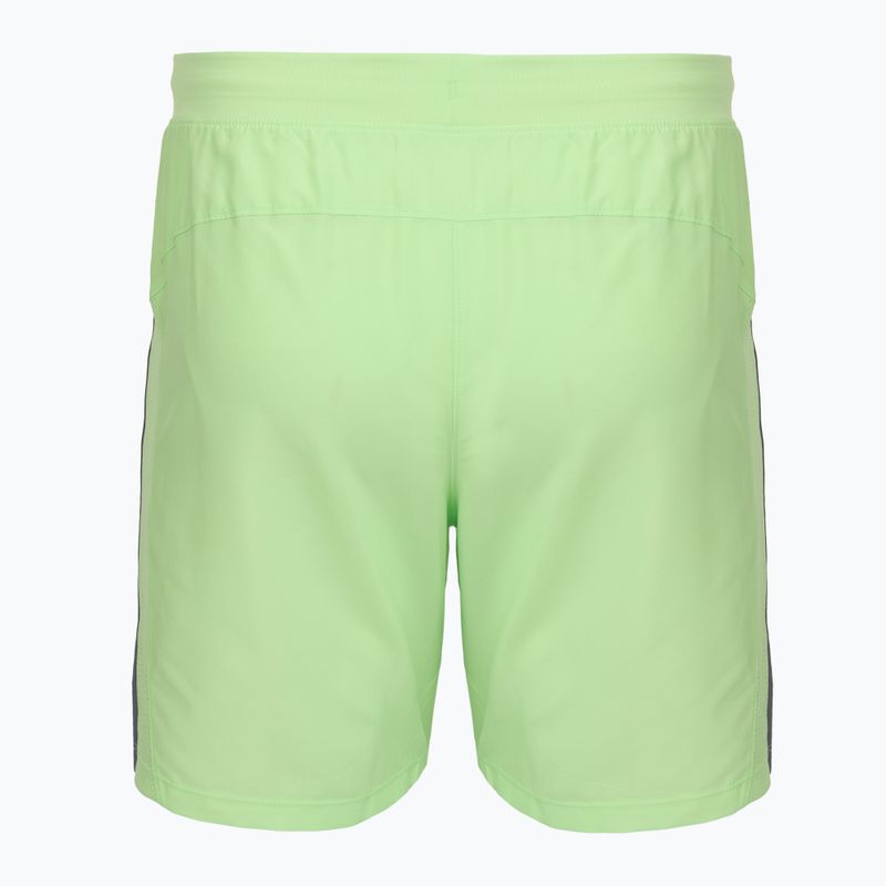 Pantaloni scurți de alergare pentru bărbați Under Armour Launch 7" lumos lime/white 2