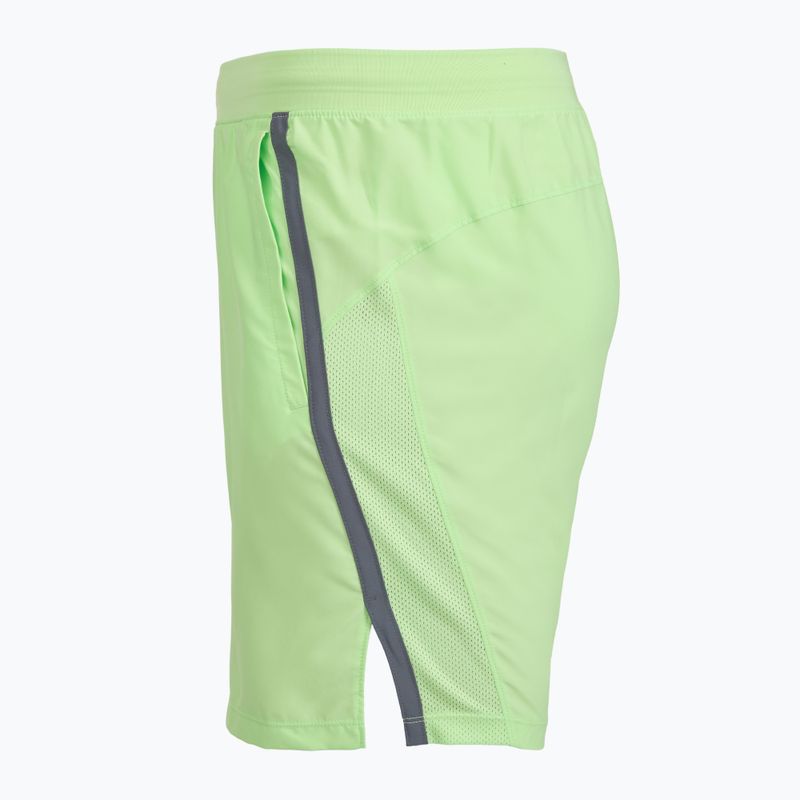 Pantaloni scurți de alergare pentru bărbați Under Armour Launch 7" lumos lime/white 3