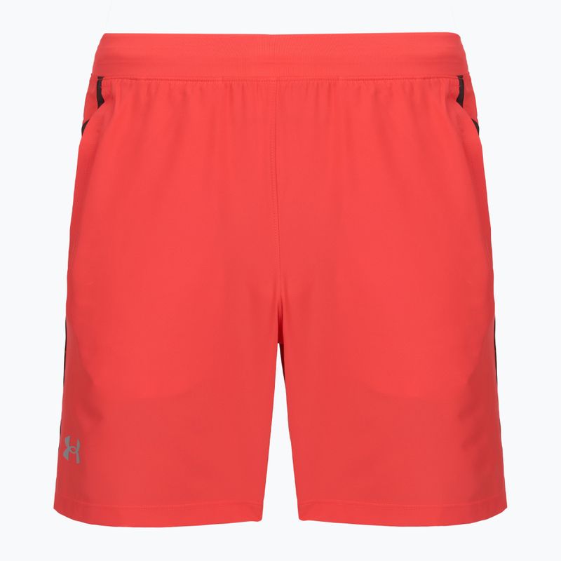 Pantaloni scurți de alergare pentru bărbați Under Armour Launch 7" racer red/black/reflective