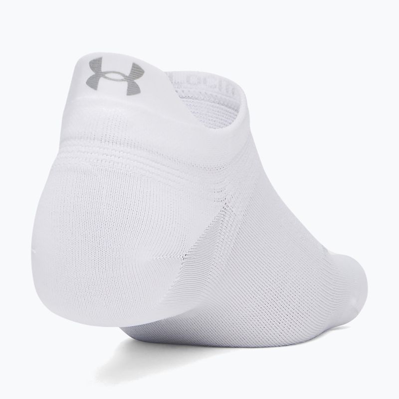 Șosete Under Armour Velociti Lite NS white/black/distant gray 2
