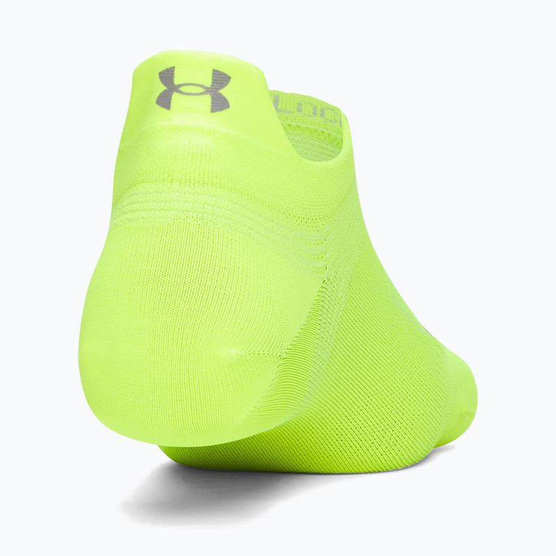Șosete Under Armour Velociti Lite S high vis yellow/high vis yellow/white 2