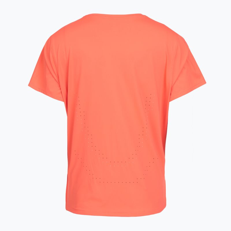 Tricou de alergare pentru femei Under Armour Velociti Pro electric tangerine/black/green mode 2
