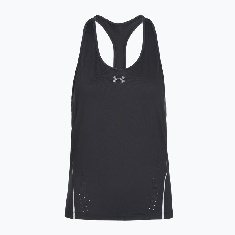 Tricou de alergare pentru femei Under Armour Velociti Pro Tank black/black/metallic silver 2