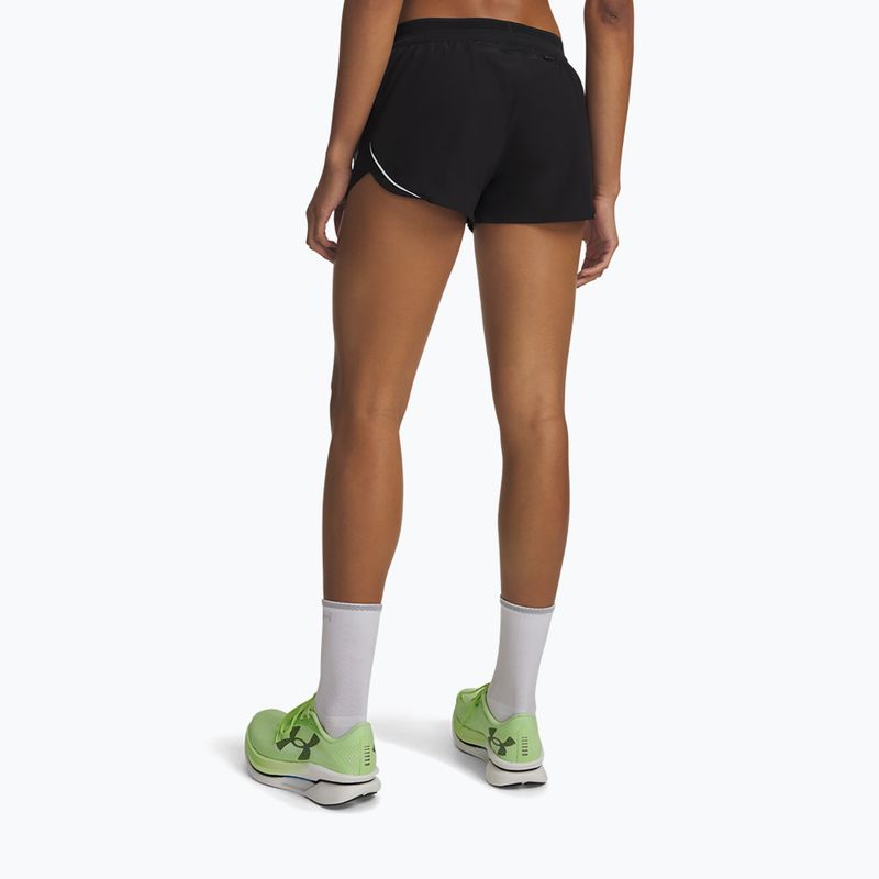 Pantaloni scurți de alergare pentru femei Under Armour Pro Vent ultimate black/ultimate black/ultimate black 3