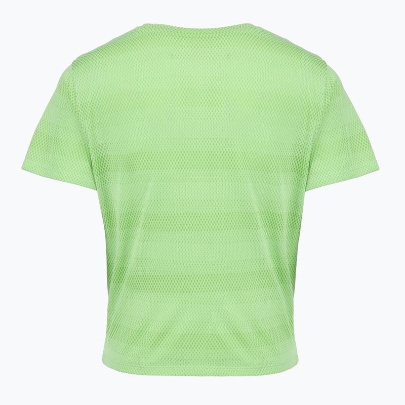 Tricou de alergare pentru femei Under Armour Velociti lumos lime/white 2