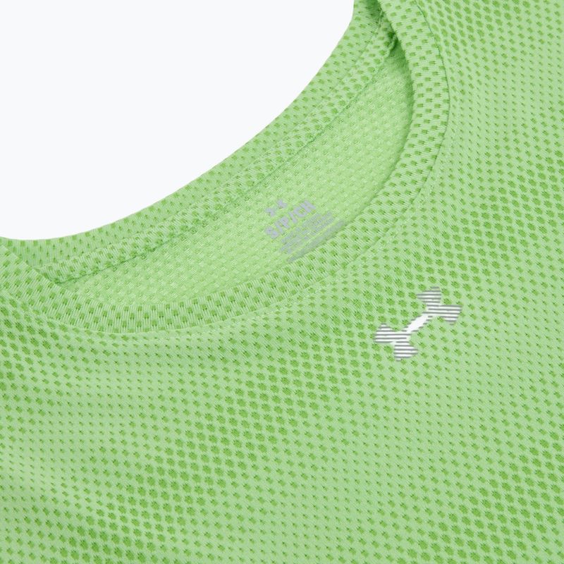 Tricou de alergare pentru femei Under Armour Velociti lumos lime/white 3