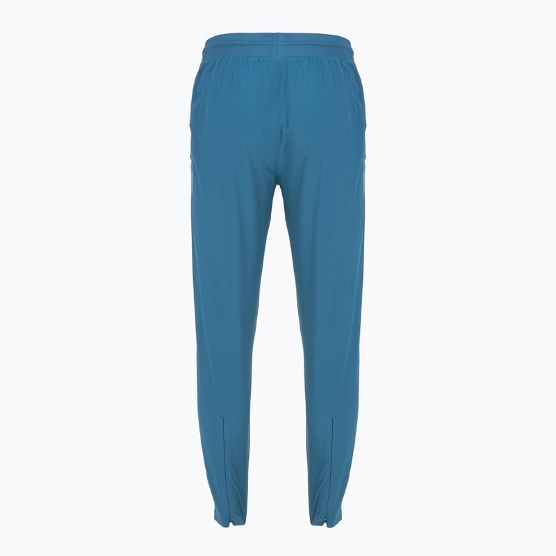 Pantaloni de alergare pentru femei Under Armour Velociti Pro wham blue/hyper green/white 2