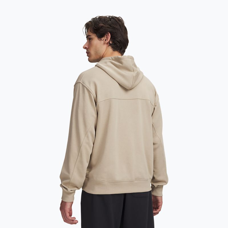 Bluză pentru bărbați Under Armour Rival LW Hoodie city khaki/black 2