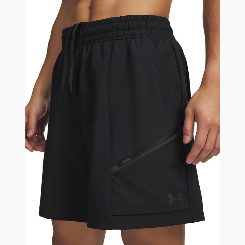 Pantaloni scurți de antrenament pentru bărbați Under Armour Unstoppable Woven Shorts black/black 4