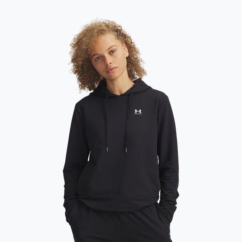 Bluză pentru femei Under Armour Sport Terry Hoodie black/white