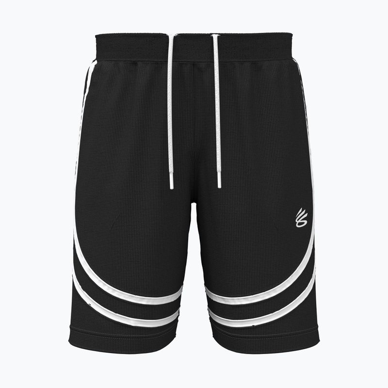 Pantaloni scurți de baschet pentru bărbați Under Armour Curry Signature black/white