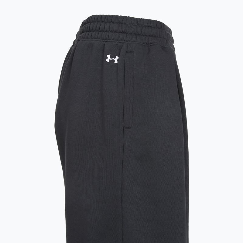 Pantaloni pentru femei Under Armour Rival Fleece Script black/white 4