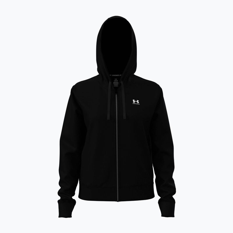 Bluză pentru femei Under Armour Sport Terry FZ black/white 5