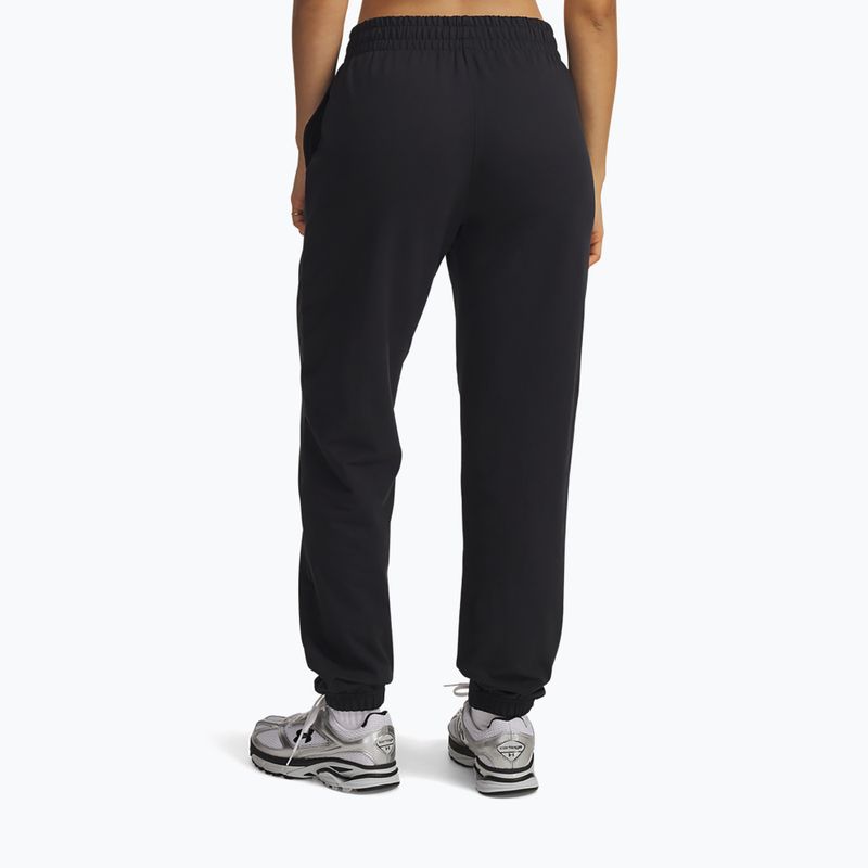 Pantaloni pentru femei Under Armour Sport Terry Jogger black/white 3