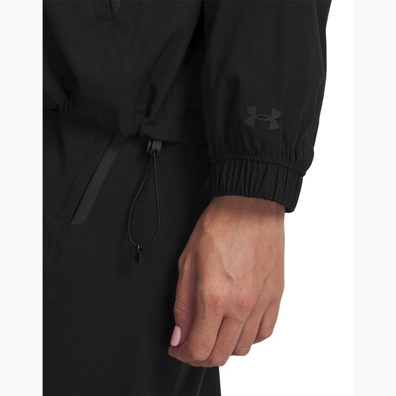 Geacă de antrenament pentru femei Under Armour Unstoppable Woven FZ Jacket ultimate black/ultimate black 3