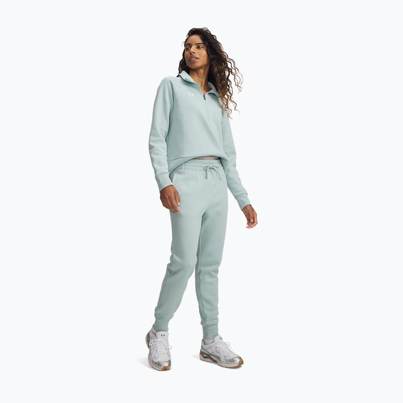 Pantaloni pentru femei Under Armour Rival Fleece Joggers enamel blue/white 2