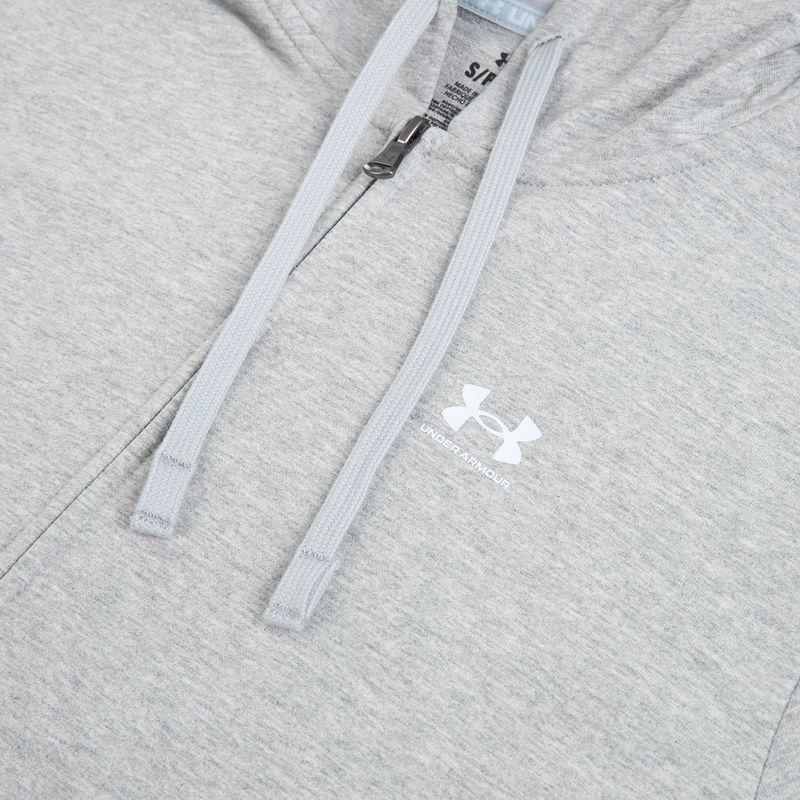 Bluză pentru femei Under Armour Sport Terry FZ mod gray light heather/white 3