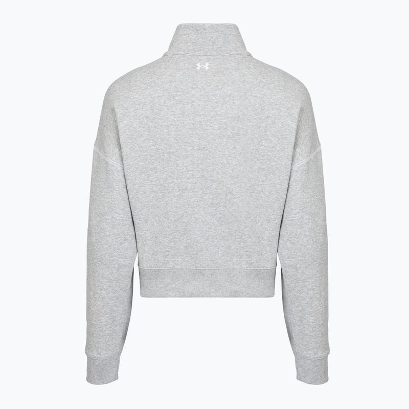 Bluză pentru femei Under Armour Rival Fleece Script HZ Mod Gray Light Heather/White 2