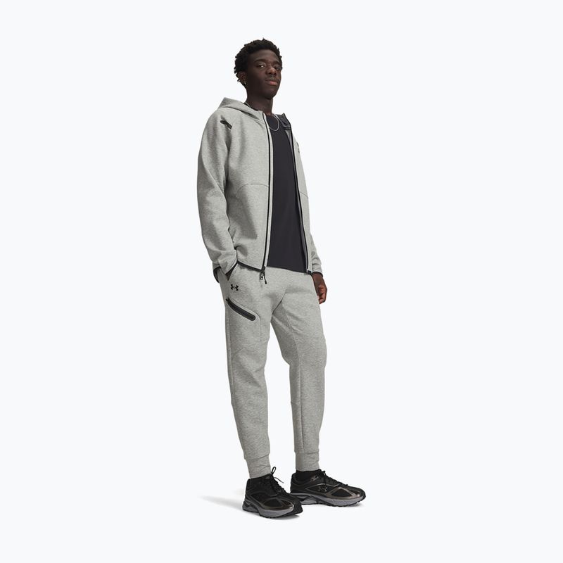 Pantaloni pentru bărbați Under Armour Unstoppable Fleece mod gray/black 2